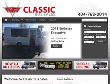 Tablet Screenshot of classicbussales.com
